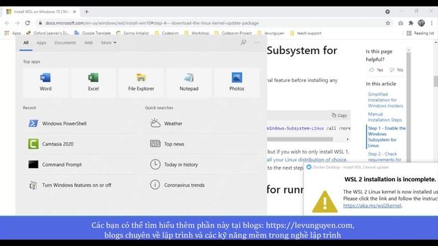 Bài 1: Hướng dẫn cài docker trên window смотреть онлайн