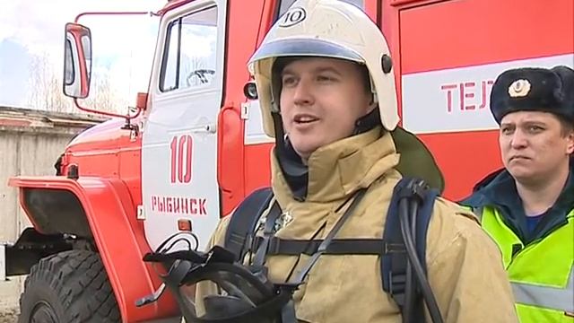 Спасатели проходят пожарную аттестацию