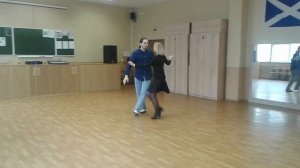 Кросс-степ вальс, повороты в паре. Алексей и Саша