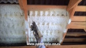 Утепление пенополиуретаном (ППУ) мансарды