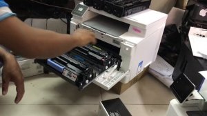 HP Color LaserJet Pro MFP 182 series has big sound replace new toners cartridges ok