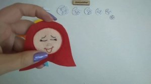 МК Матрёшка. Вышивка личика