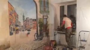 Роспись стен, Аэрография в интерьере своими руками