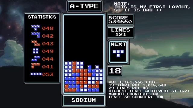 NES Tetris - 1,224,180 (237 Lines) смотреть онлайн