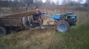 Мотоблок 4х4 испытание.