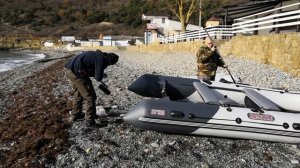 первый спуск на воду Касатка 385 M + Yamaha 9,9