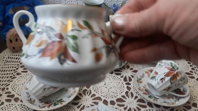 Фарфор.ЛФЗ.Чайный сервиз, форма 