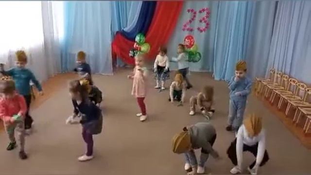 Поздравления с 23 февраля от младшей группы №9 "Ромашки" смотреть онлайн