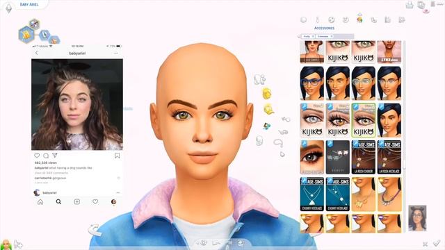 MAXIS TO HOTTIE MAKEOVER // BABY ARIEL// THE SIMS 4 GET FAMOUS CAS смотреть онлайн