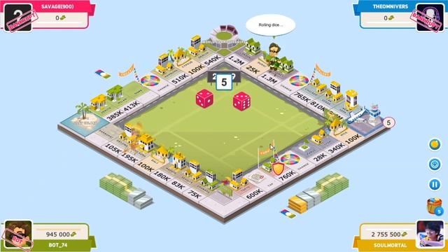 Business Tour Gameplay with Friends |  Online Multiplayer Monopoly Board Game