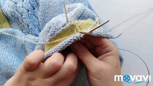 Вязание спицами. Мк. Обработка края изделия. Подробно. смотреть онлайн