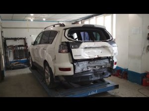 Восстановление после ДТП, перед, зад. Mitsubishi Outlander.