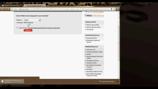 Java programming Tutorial 0: Downloading and Installing Netbeans смотреть онлайн