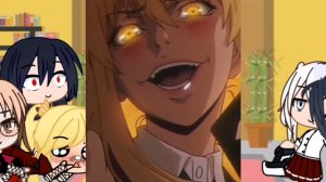 Реакция на видео из Tiktok на эдиты с аниме безумный азарт??