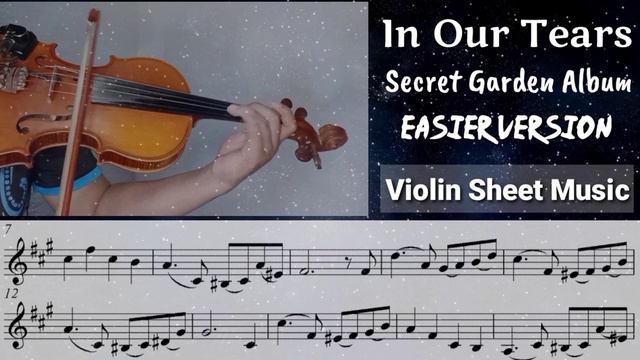 [Free Sheet] Secret Garden - In Our Tears [Violin Sheet Music] смотреть онлайн