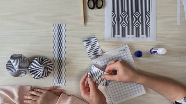 DIY: Объемный 3D шар из бумаги для декора. Оригами, игрушка. Volume ball