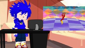Sonic x gacha club// sonic reacts to Wally west vs Archie sonic death battle