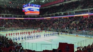 Гимн России перед решающим матчем ЦСКА – СКА