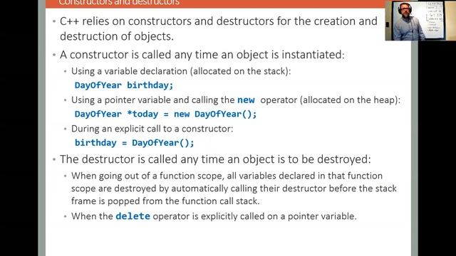 COMP345 - Advanced Program Design with C++ - slide set 4 - part 2 of 3 - classes смотреть онлайн