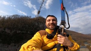 Skypark Сочи. Декабрь 2022. Прыжок с Bungy 207 метров