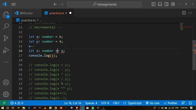 Typescript Basics-Operators