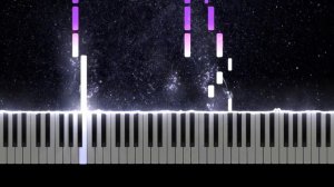 Undertale - Fallen Down (Reprise) - Piano Cover, Synthesia Tutorial