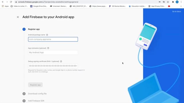 Something went wrong || component found || Firebase config error while exporting the app in kodular