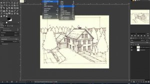 2023 Final Step 5 and 10 Scanning a BW Drawing Into Gimp