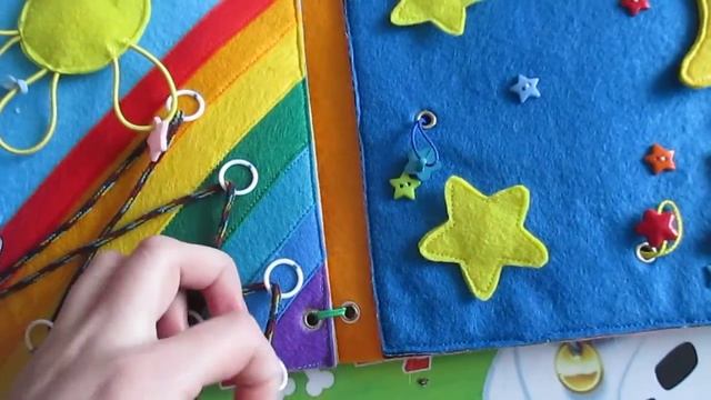 Развивающая книжка из фетра №2. Для девочки Алисы смотреть онлайн