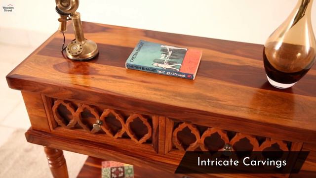 Console Tables: Buy Montana Console Table (Honey Finish) Online At Wooden Street смотреть онлайн