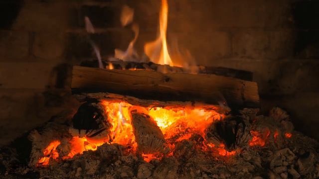 Realtime Fireplace - Relaxing Fire Burning Video - 3 Hours