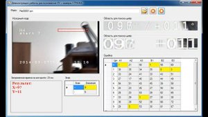 Opencv recognize digits C# (Recognition of coordinates the camera) распознавание цифр