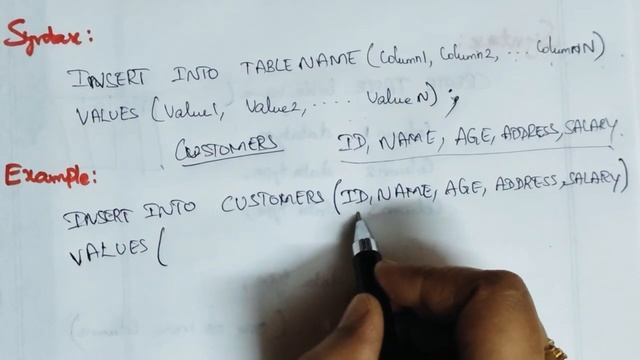 Insert Values into Tables using MySQL - Database Management System@learninglaunch2181