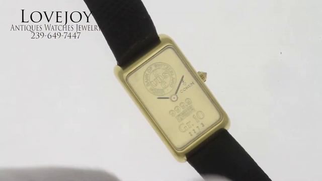 Corum 10g Swiss Credit Gold Bar Ingot Watch смотреть онлайн