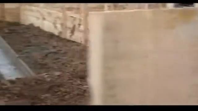 Строительство фундамента.