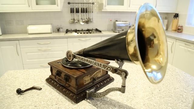 1901 Columbia AJ Disc Graphophone ( Gramophone )Top Wind смотреть онлайн