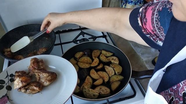 Баклажаны на сковороде с курицей Невероятная вкуснятина смотреть онлайн