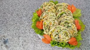 Рулеты из лаваша.