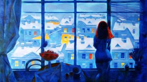 Зима в живописи художницы Маргариты Чигиной