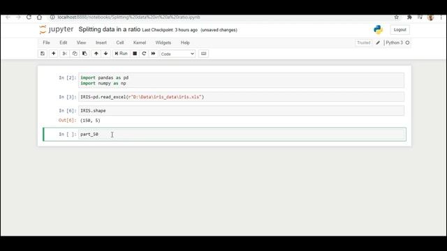 Splitting Data in ratio in PYTHON PANDAS | HINDI TUTORIAL смотреть онлайн