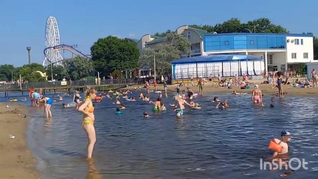 АНАПА. 20.06.22г. +29. Дети купаются в Анапке, камки нет. смотреть онлайн