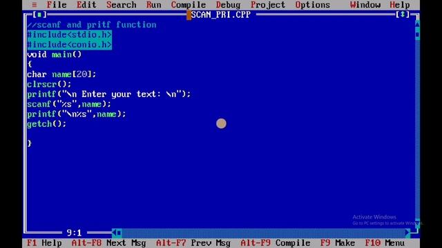 String in c | character array in c language