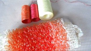 Как сделать красивый переход цвета при вязании мочалок