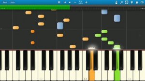 Танцы Минус - Половинка (на пианино Synthesia)
