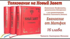 Толкование блаженного Феофилакта архиепископа Болгарского на Евангелие от Матфея 16 глава.