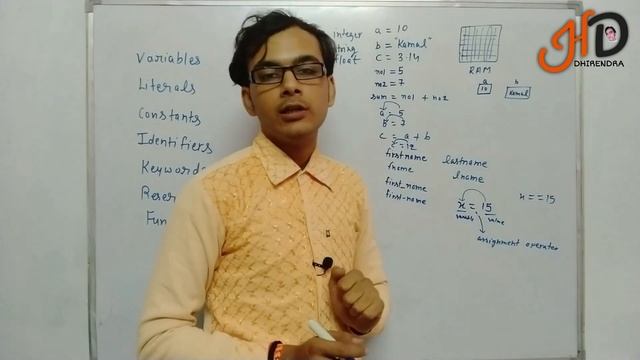 Python Basics Tutorial | Variables, Identifiers, Literals, Constants, Keywords | Hello DHIRENDRA