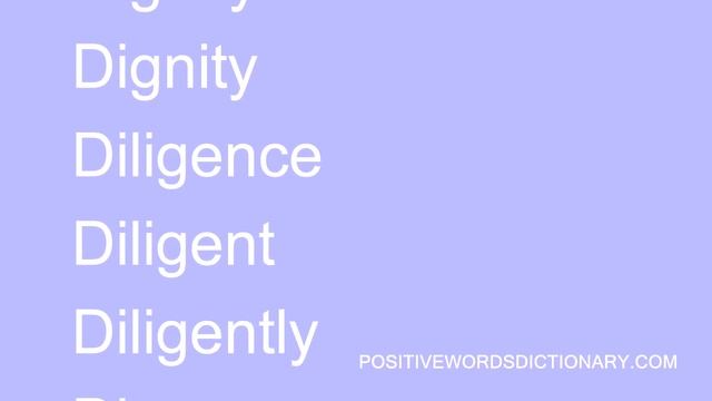 Positive words That Start with D | Positive words starting with D смотреть онлайн