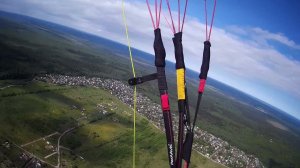 Коротенький полёт в Углово на параплане JOY 3