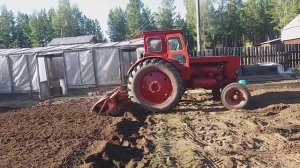 Отзыв клиента на вспашку огорода фрезой Т 40! Комментарии!