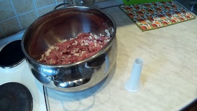 Самая Вкусная Домашняя колбаса, из свинины!!!